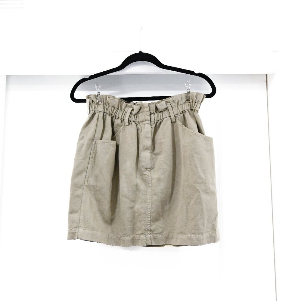 Isabel Marant Etoile Size 42 / XL Olive Green Linen Blend Skirt